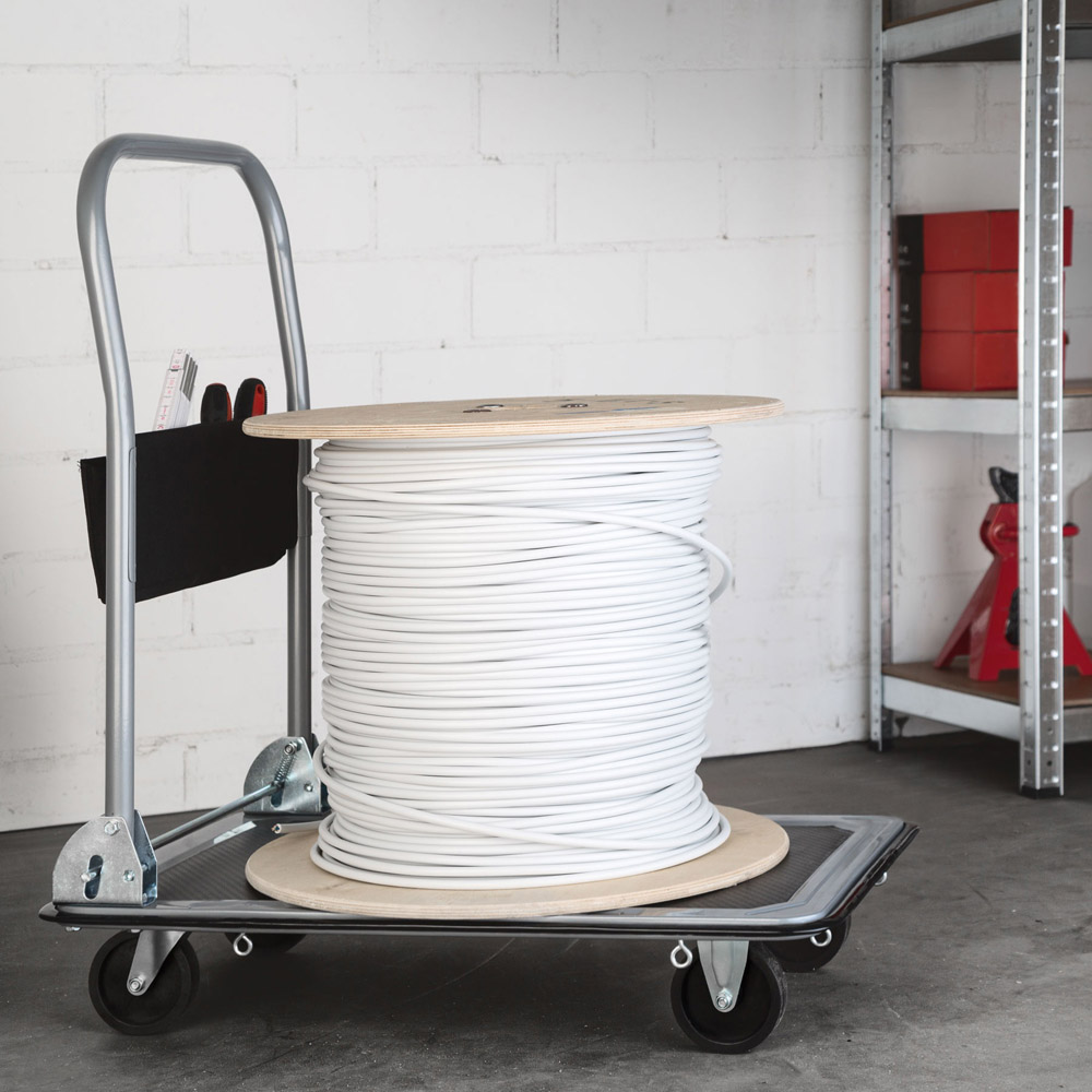tectake Black Folding Trolley Image 2
