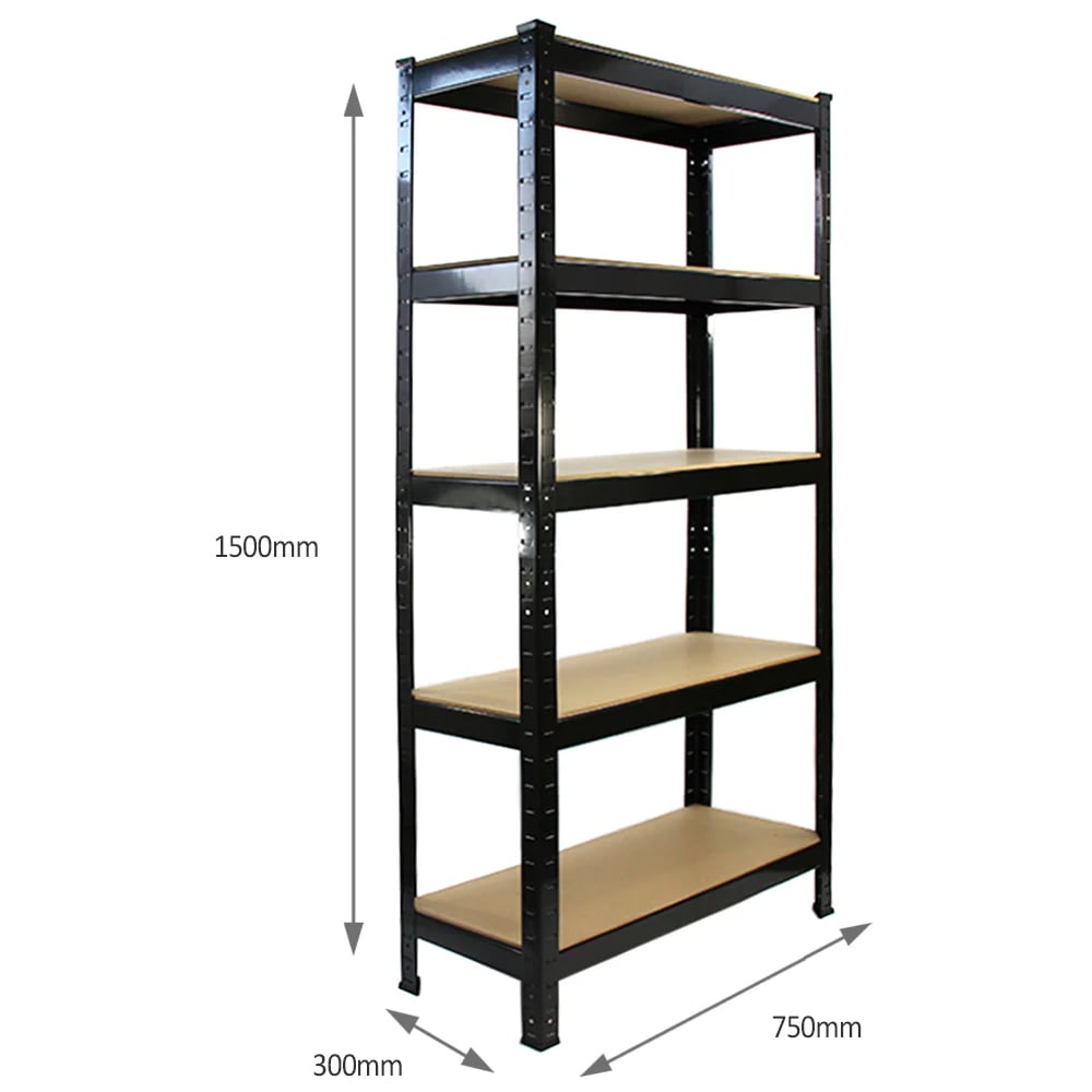 Monster Shop T-RAX Black Metal Racking Units 150 x 75 x 30cm 8 Pack Image 6
