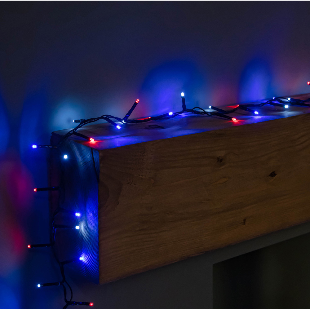 Samuel Alexander SupaBrights 5000 Blue Red and White LED Multi-Function String Light 125m Image 7