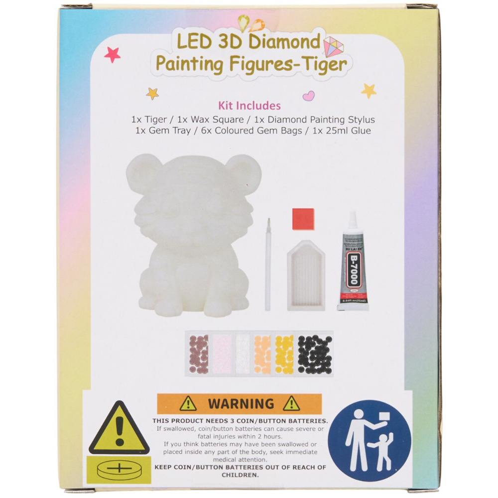 LED 3D Diamond Painting Figure Kit Image 4