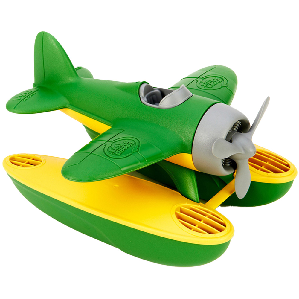 Green Toys Kids and Yellow Seaplane Image 1