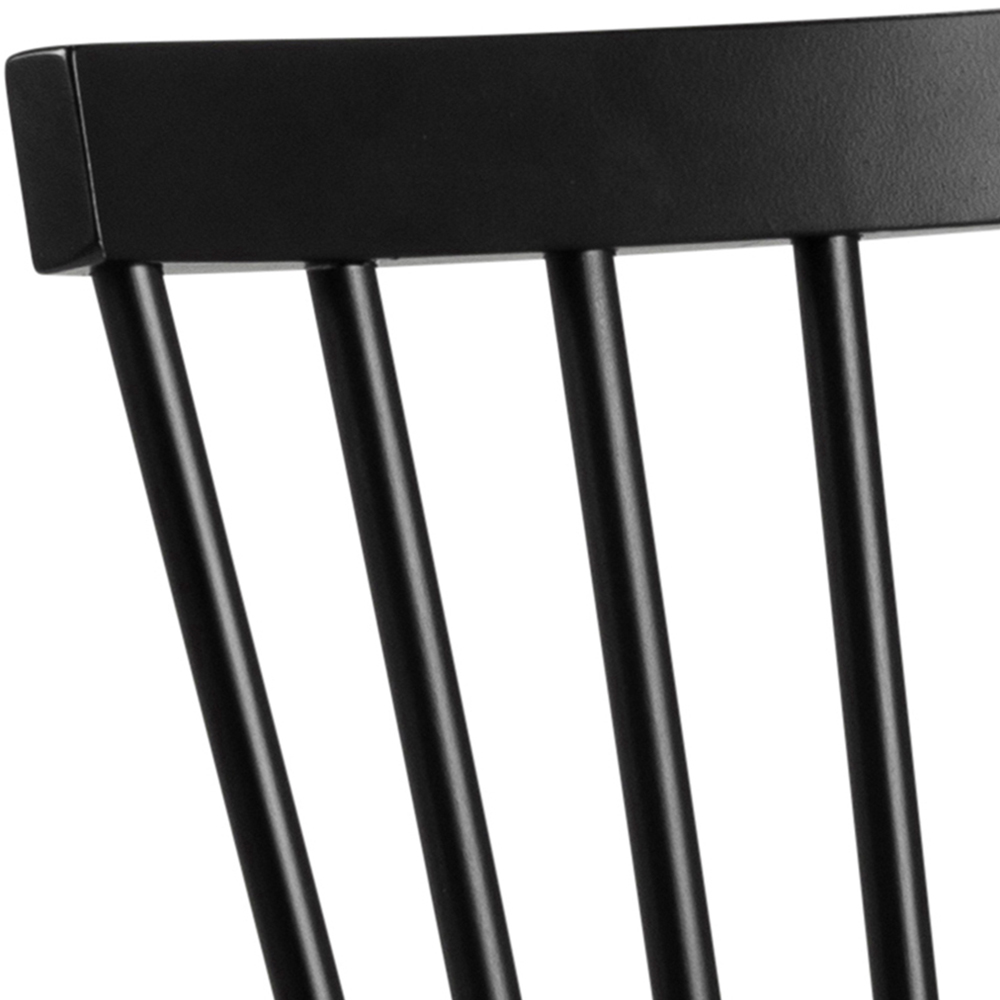 Florence Riano Set of 2 Black Dining Chairs Image 5