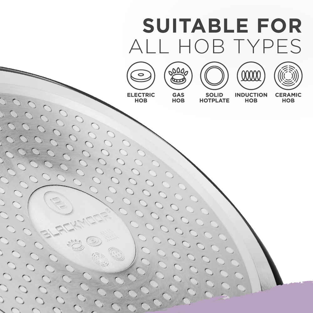 Blackmoor 24cm Black Ceramic Non-Stick Frying Pan Image 2