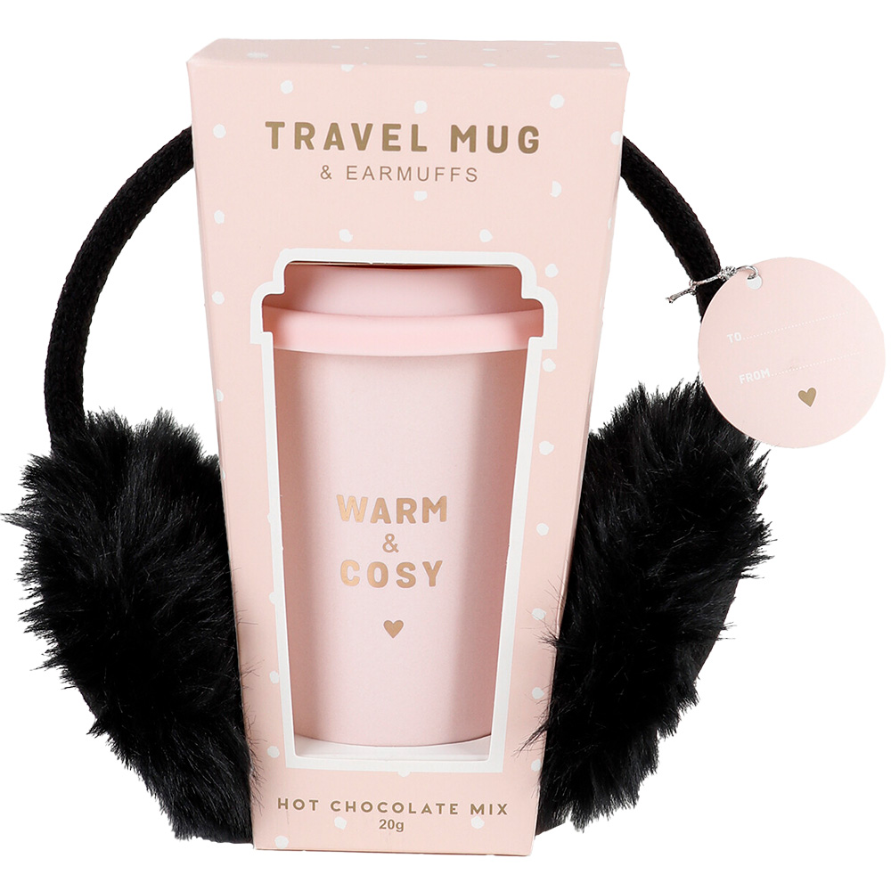 Pink Snuggle Up Hot Chocolate Mix Gift Set Image 1