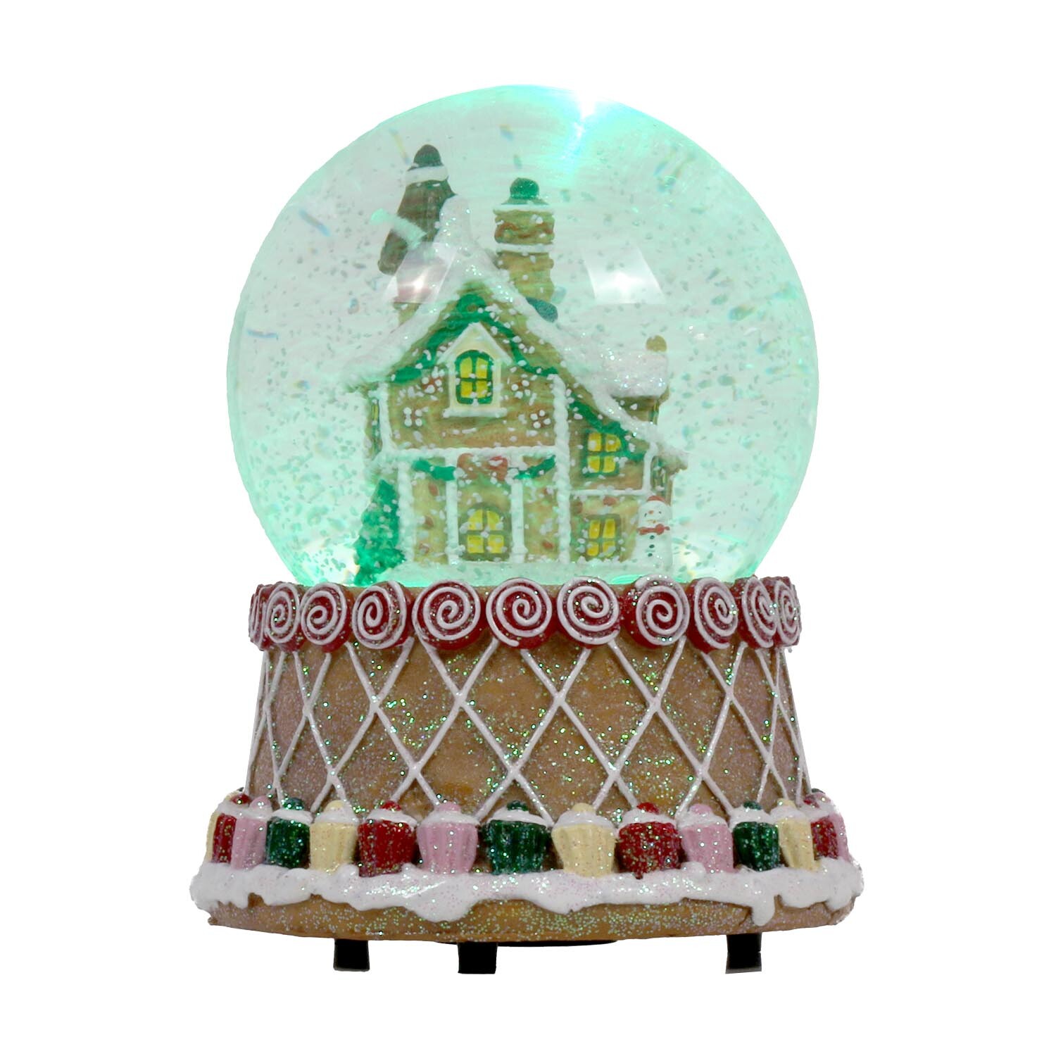 Sugar Wonderland Gingerbread Snowglobe Decoration Image 2
