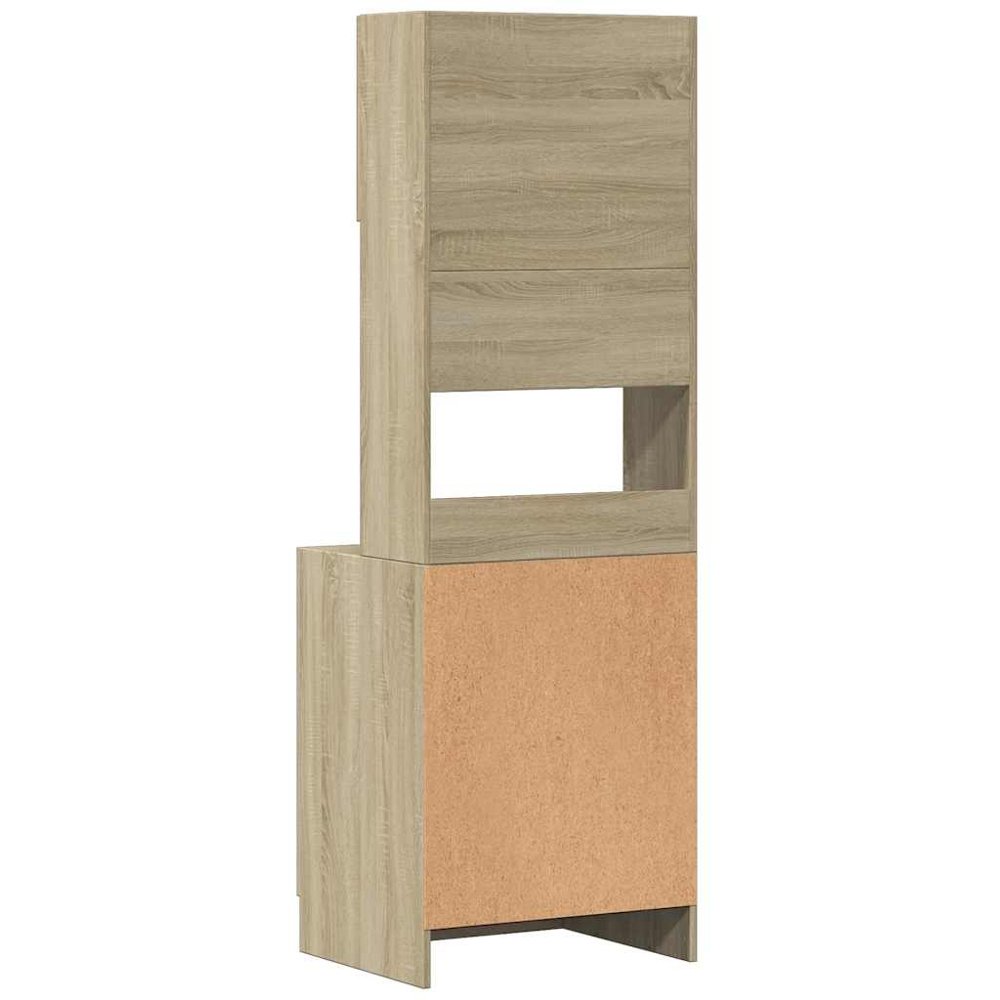 vidaXL 4 Door 2 Shelf Sonoma Oak Kitchen Cabinet Image 6