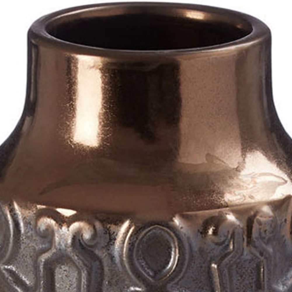 Premier Housewares Gold Zircon Small Ceramic Vase Image 4