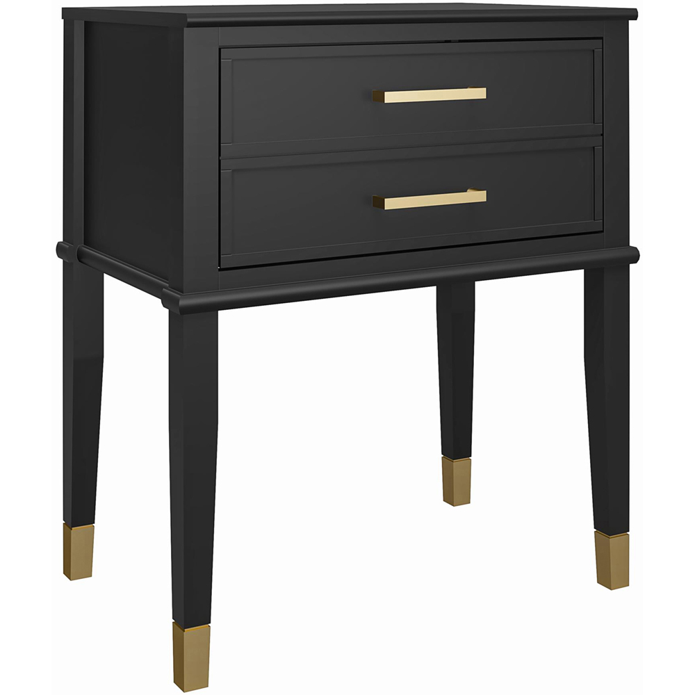 Dorel Home Westerleigh Single Drawer Black End Table Image 2