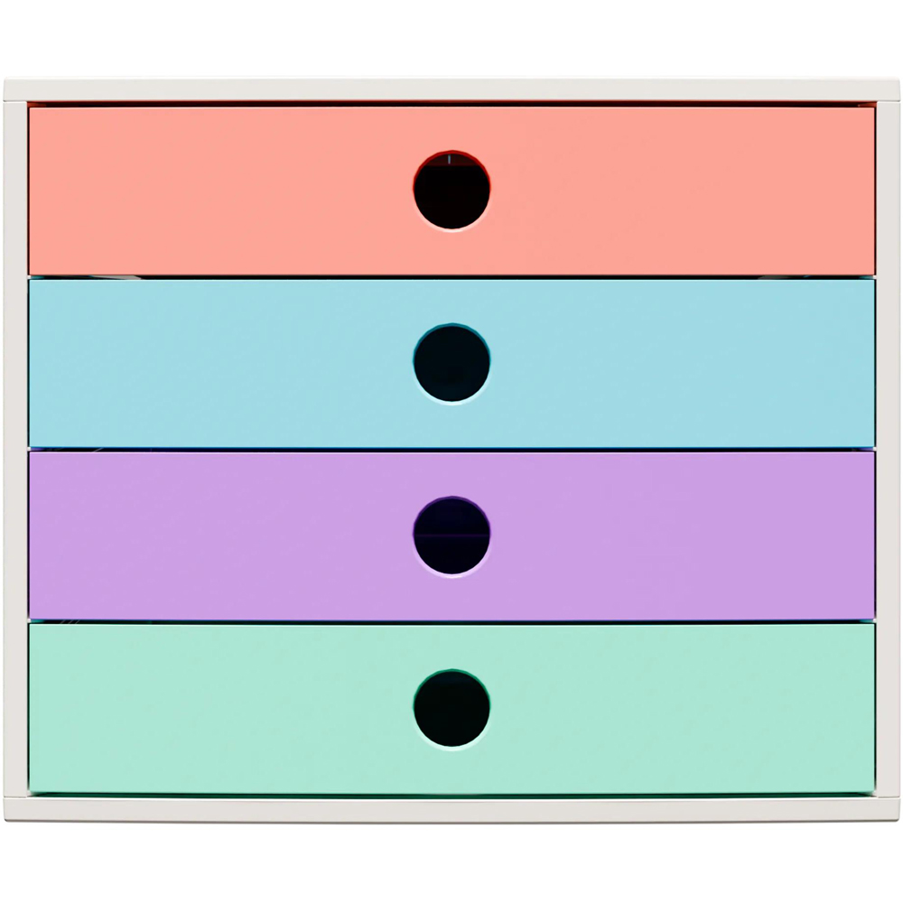 Exacompta 4 Drawer Multicolour Filing Module Image 2