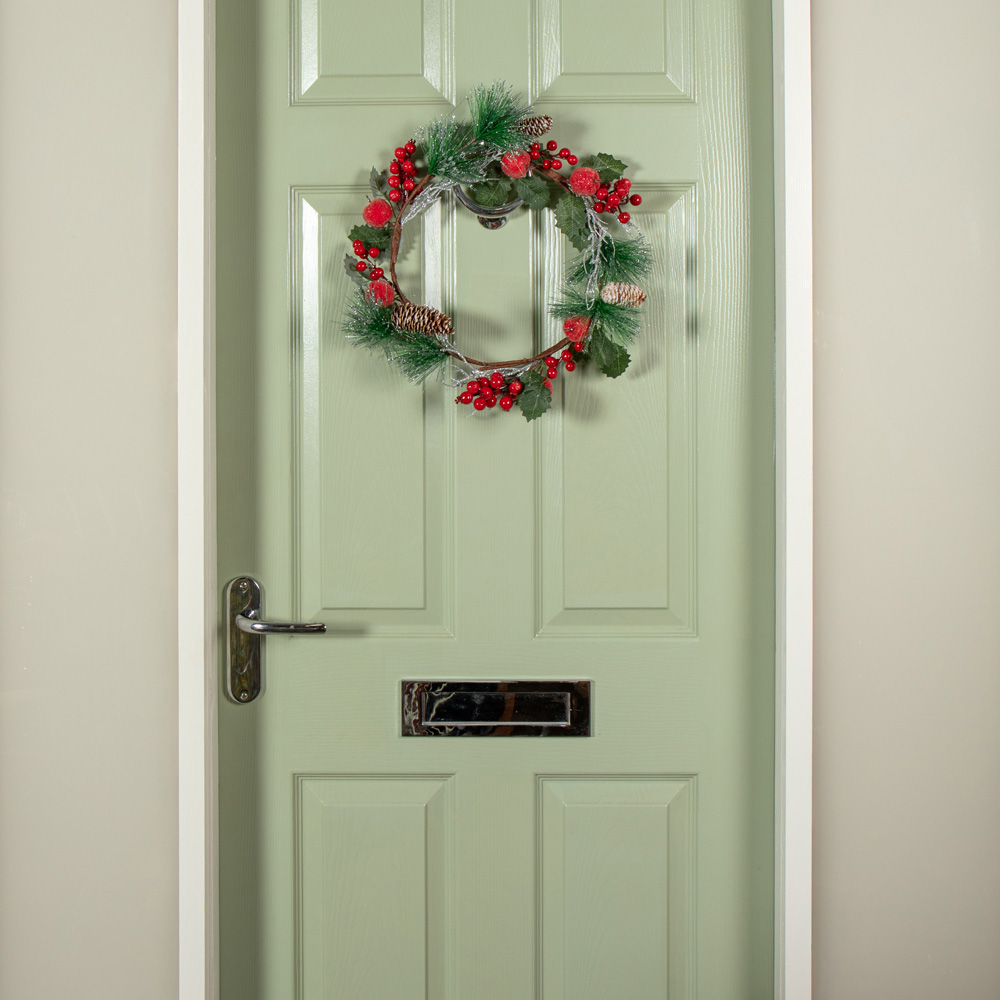 Samuel Alexander Wreath with Apples and Red Berries 45cm Image 7