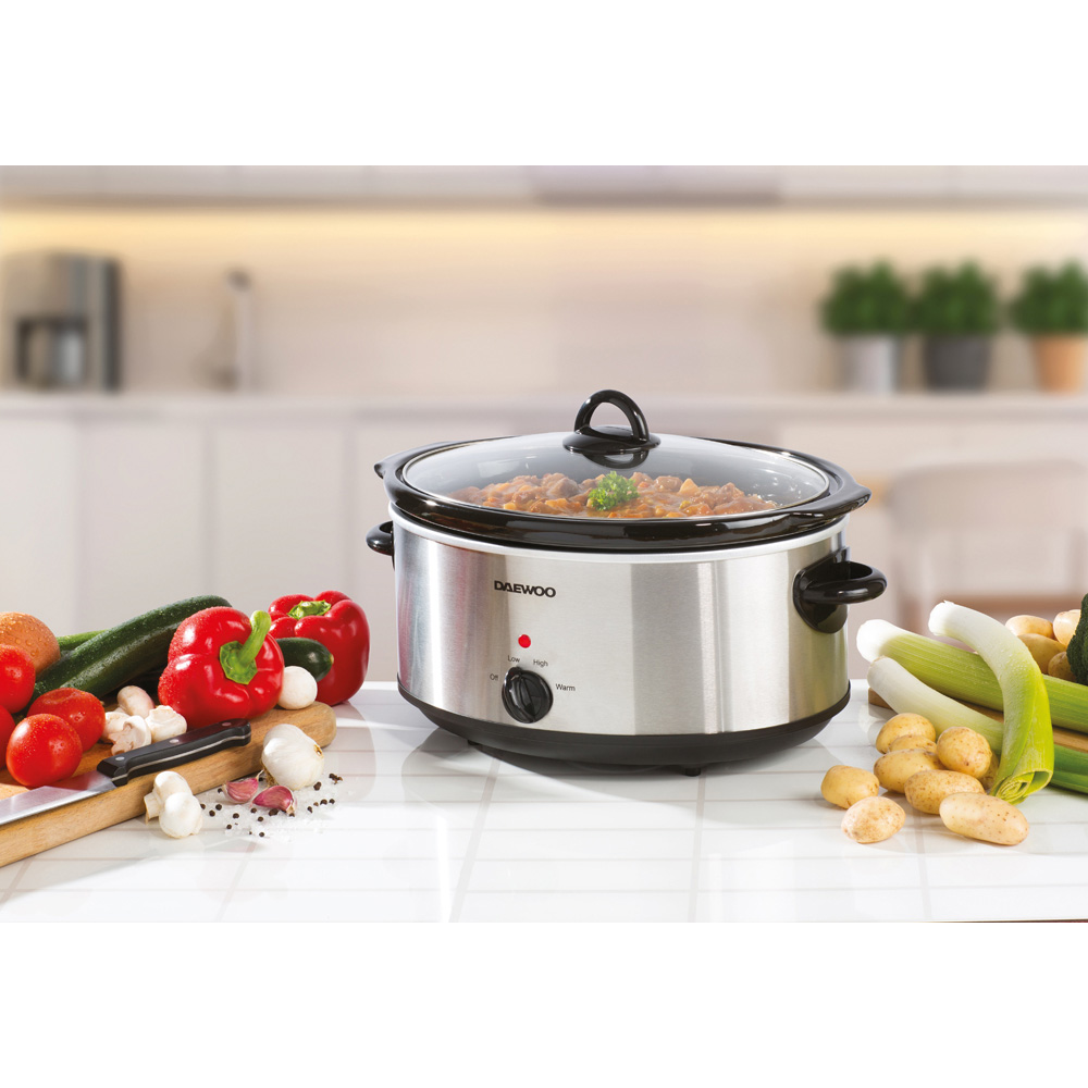 Daewoo Stainless Steel Slow Cooker 300W Image 2