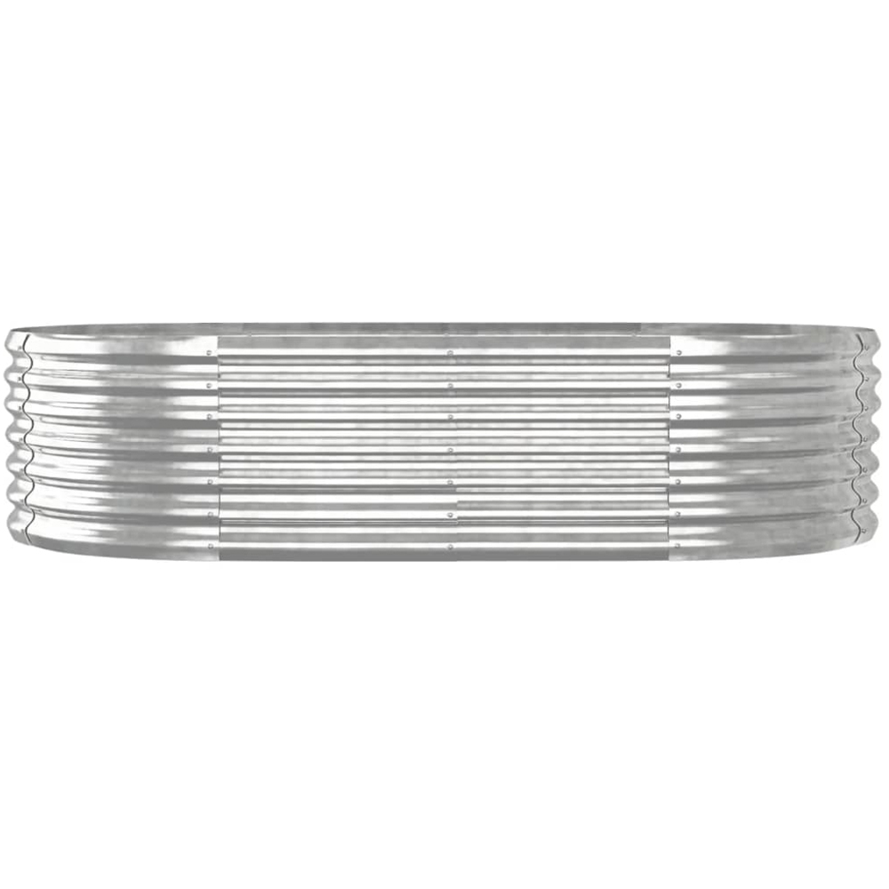 vidaXL Silver Steel Raised Garden Bed 36 x 152 x 80cm Image 2