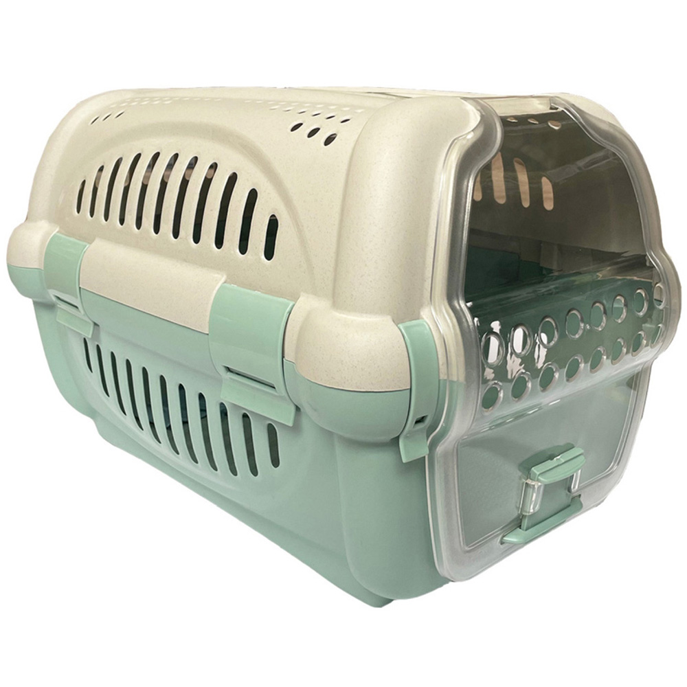 Happy Pet Rhino Clear Door Pet Carrier 51 x 34.5 x 33cm Image 1