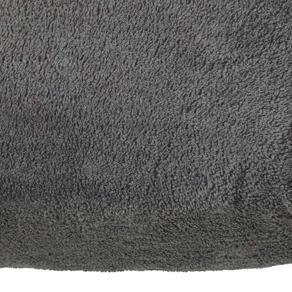 Wilko Double Charcoal Soft Teddy Fitted Sheet Image 3