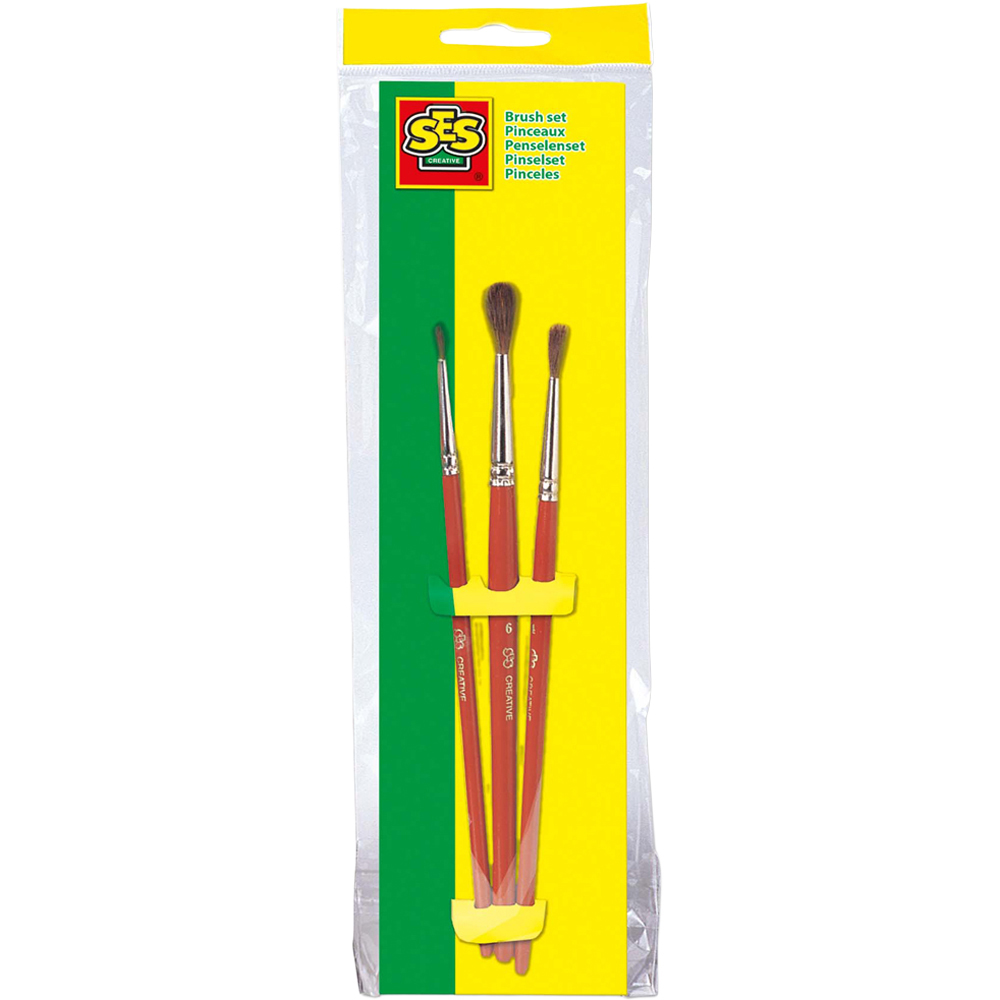 SES Creative 2 Pack Jumbo Paint Brush Set Image 1
