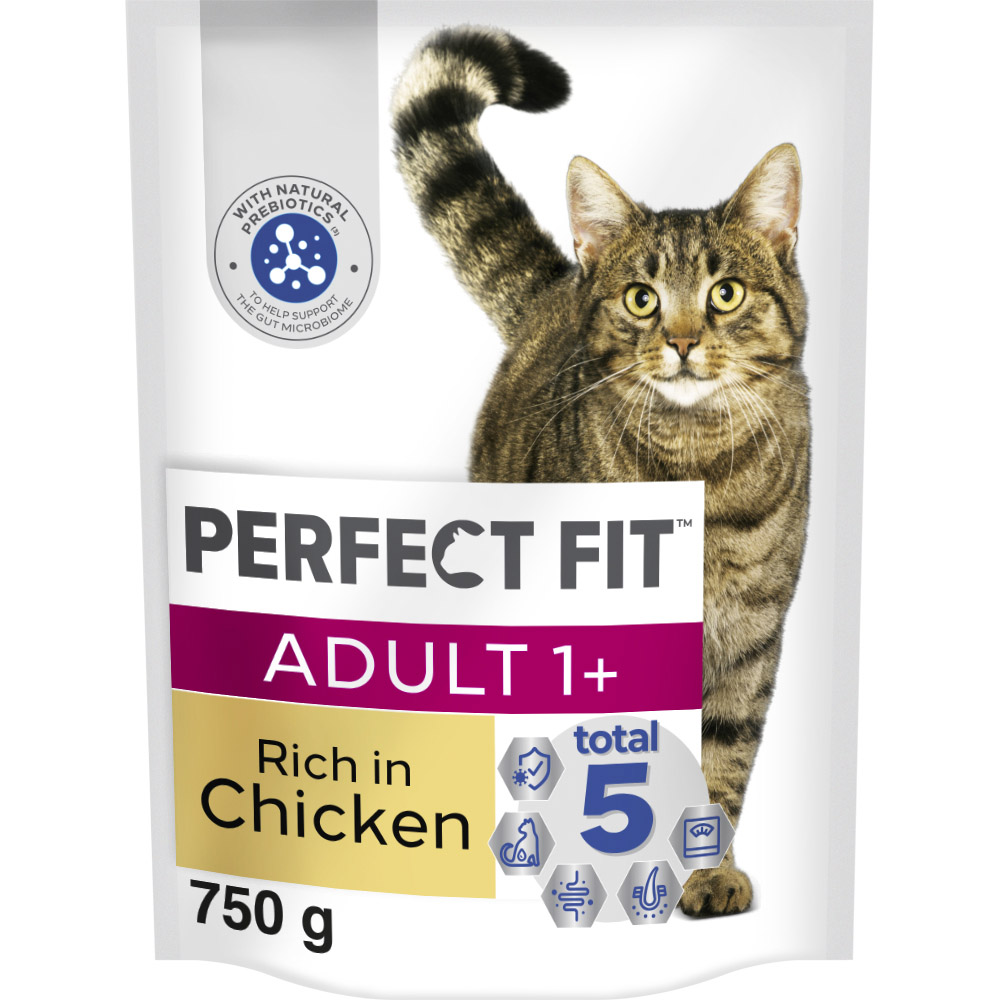 Perfect Fit Advanced Nutrition Chicken Adult Dry Cat Food 750g Image 1