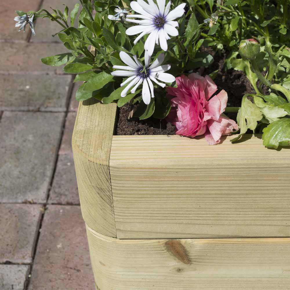 Rowlinson Marberry Wooden Patio Planter 30 x 150 x 30cm Image 3