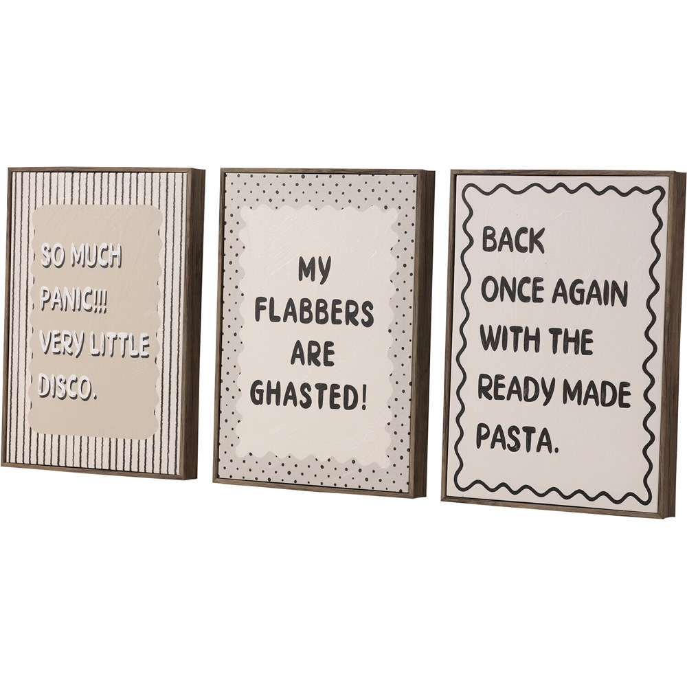 Amusing Slogan Printed Canvas Image 4