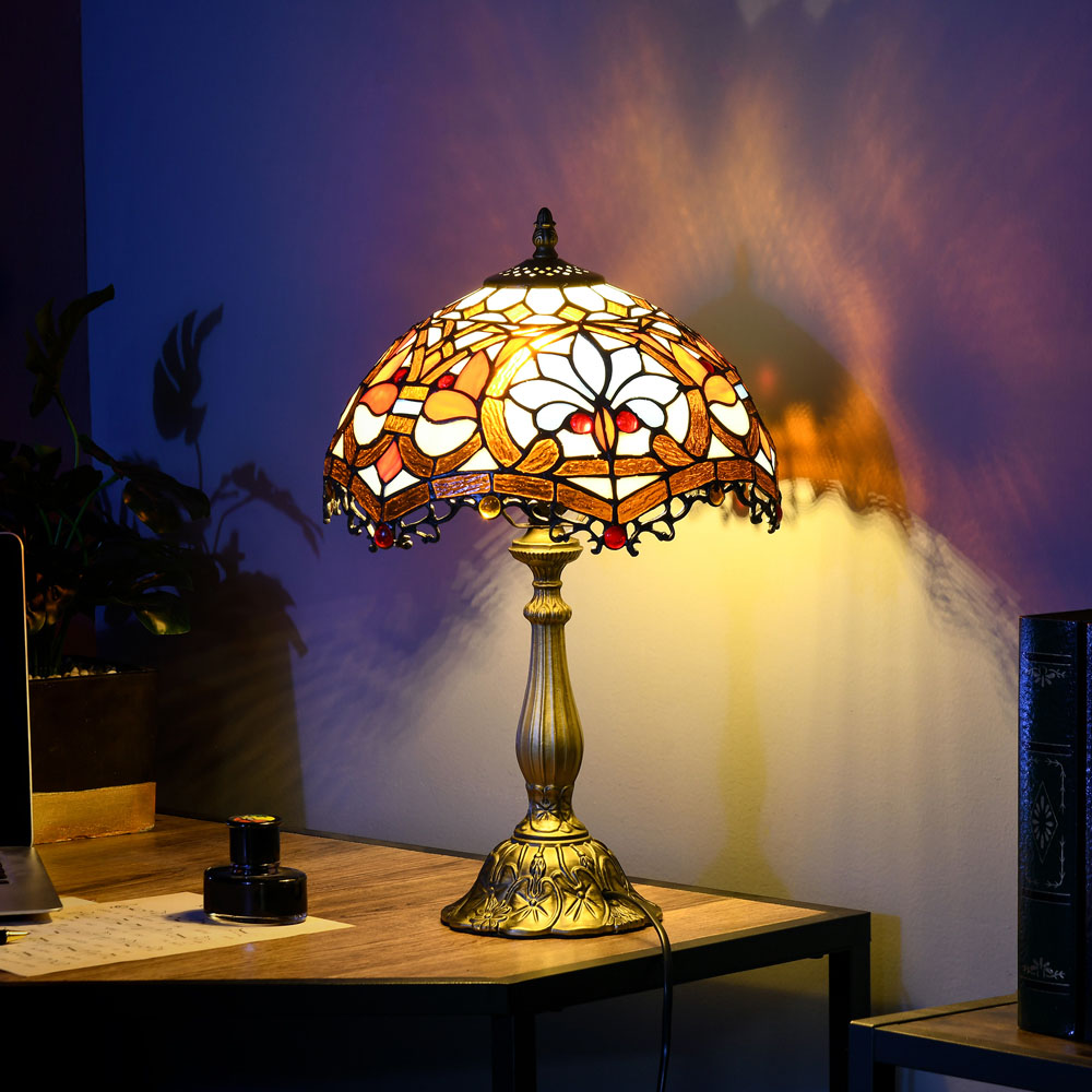 Portland Sunflower Antique Table Lamp Image 2