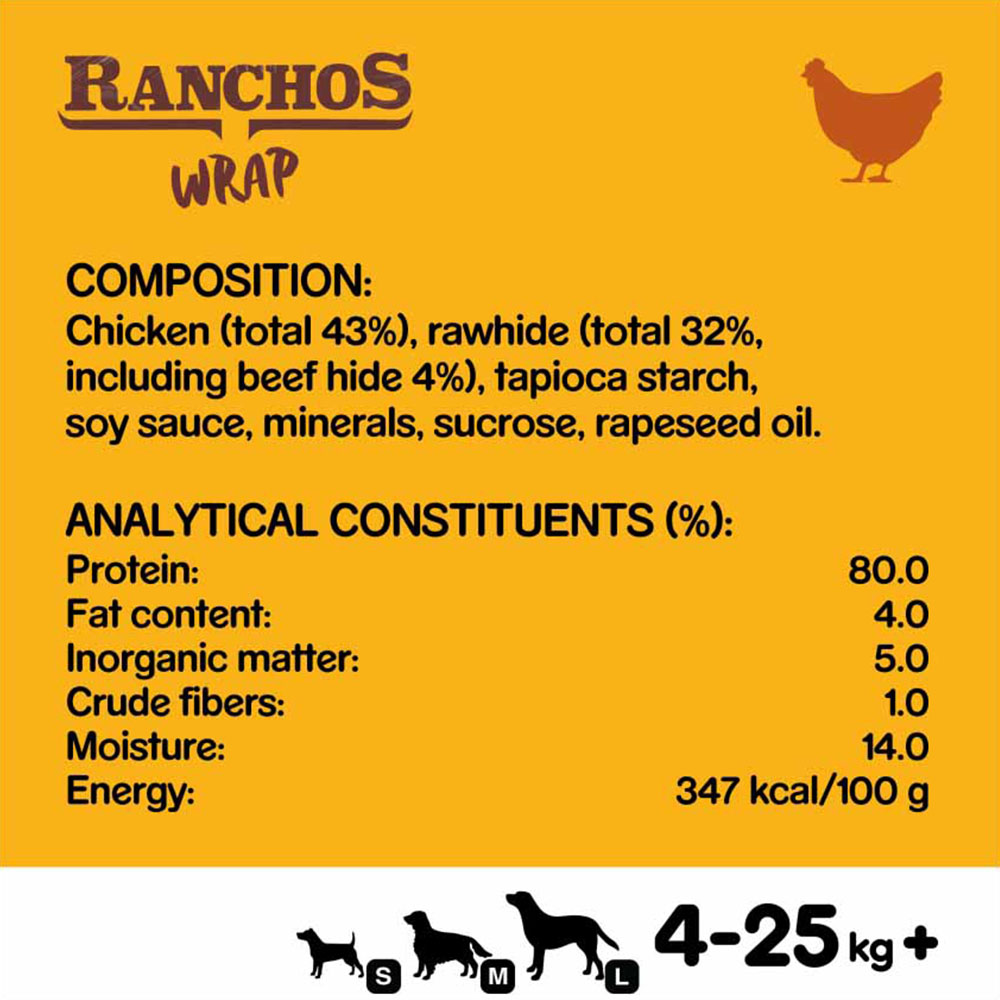 Pedigree Ranchos Chicken Wrap Adult Dog Treats 40g Treats 40g Image 7