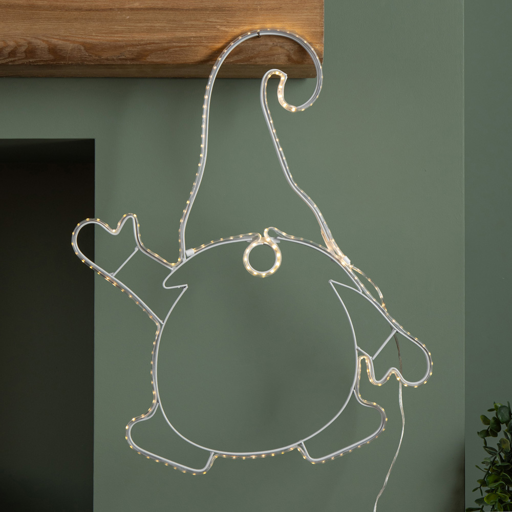 Samuel Alexander 205 Warm White LED Hanging Gonk Silhouette Christmas Decoration 46cm Image 7