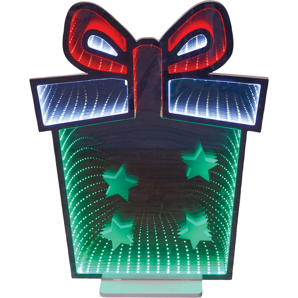 Xmas Haus 168 Super Bright LED Gift Box Infinity Light 42 x 56cm Image 2