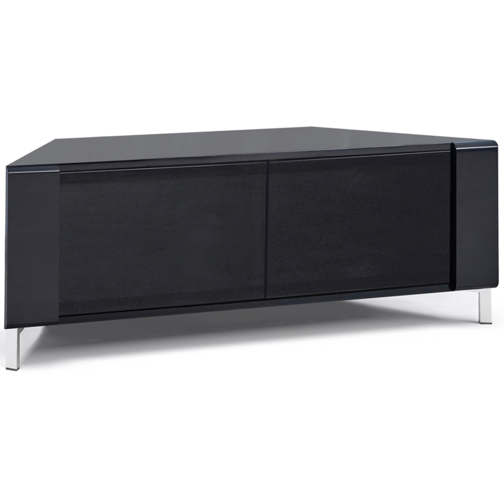 MDA Designs Corvus 2 Door Black TV Cabinet Image 2