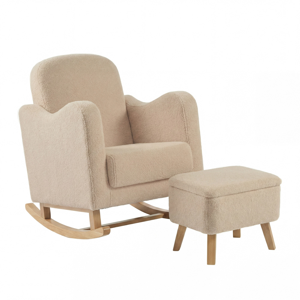 Bebe & Beyond Soother Oat Ted Nursing Chair and Stool Image 2