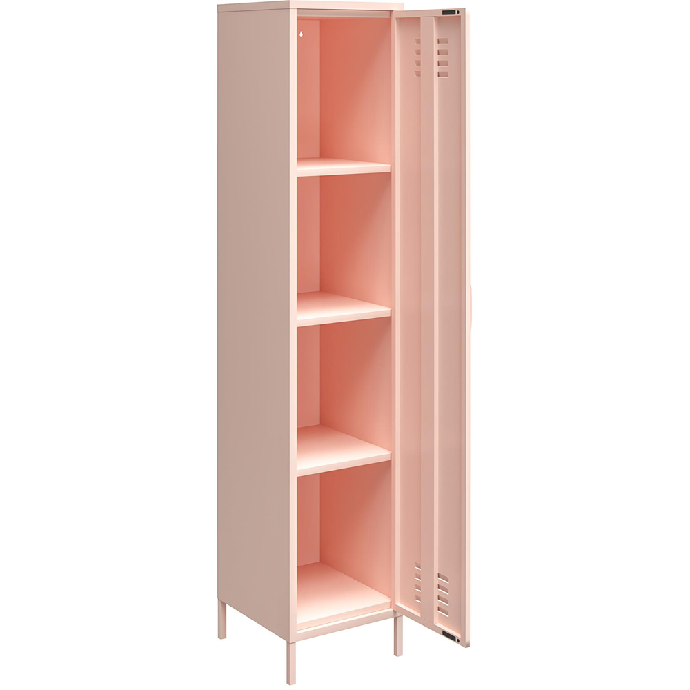 Dorel Mission District Single Door Pink Storage Cabinet Image 6