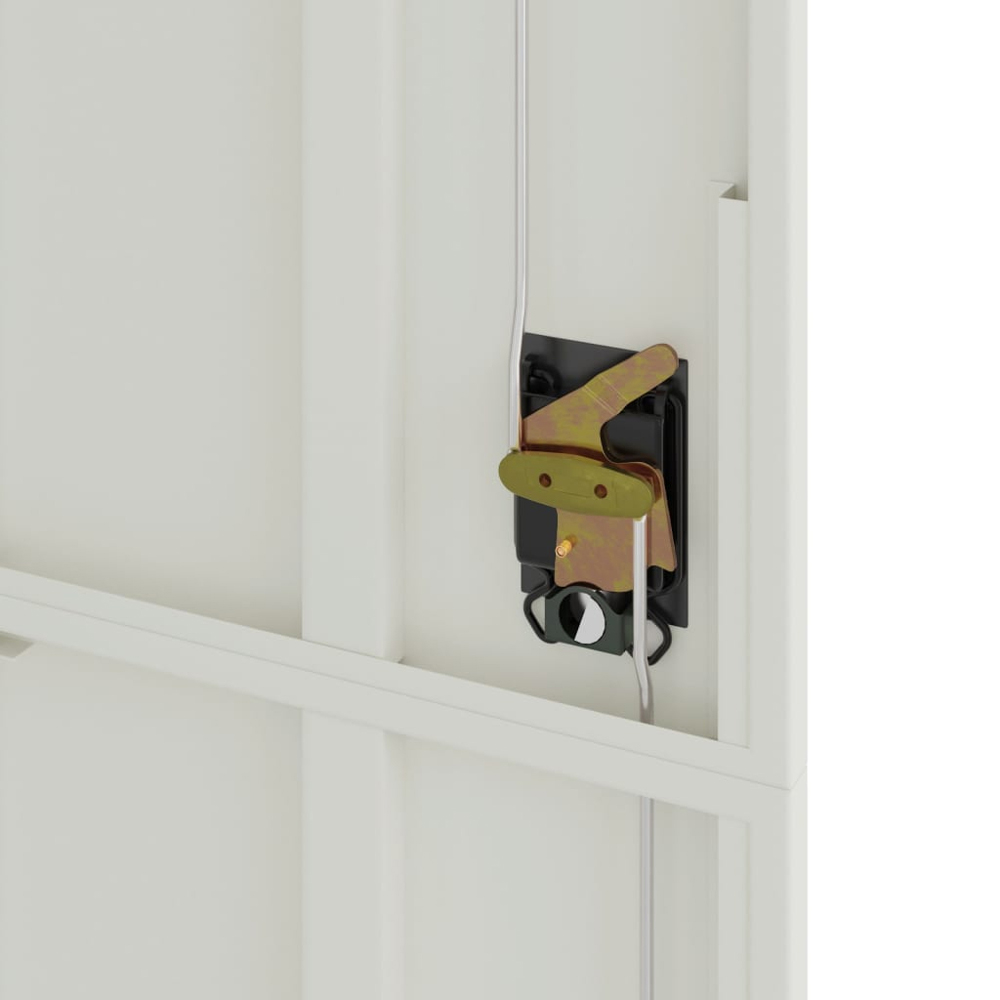 vidaXL 2 Door Light Grey Lockable File Cabinet Image 6