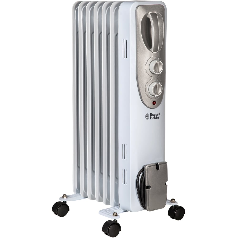 Russell Hobbs RHOFR5001 White Oil Filled Radiator 1500W Image 1