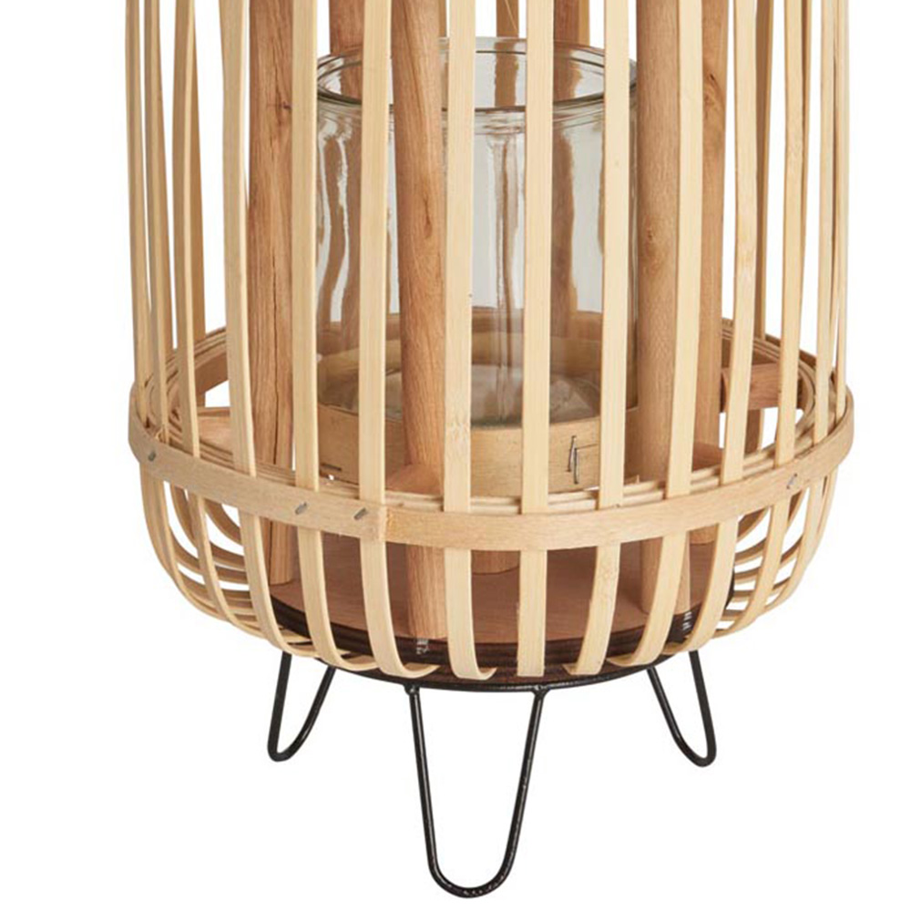 Wilko Bamboo Lantern on Stand Image 5