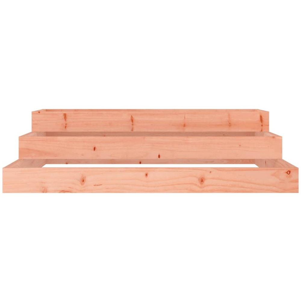 vidaXL 3-Tier Natural Solid Douglas Wood Garden Planter 27 x 107 x 107cm Image 3
