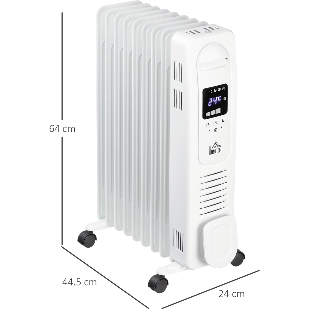 HOMCOM 2180W White Portable Heater Image 9