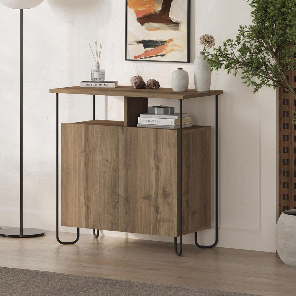 FWStyle Cornea 2 Door Dark Oak Sideboard Image 4