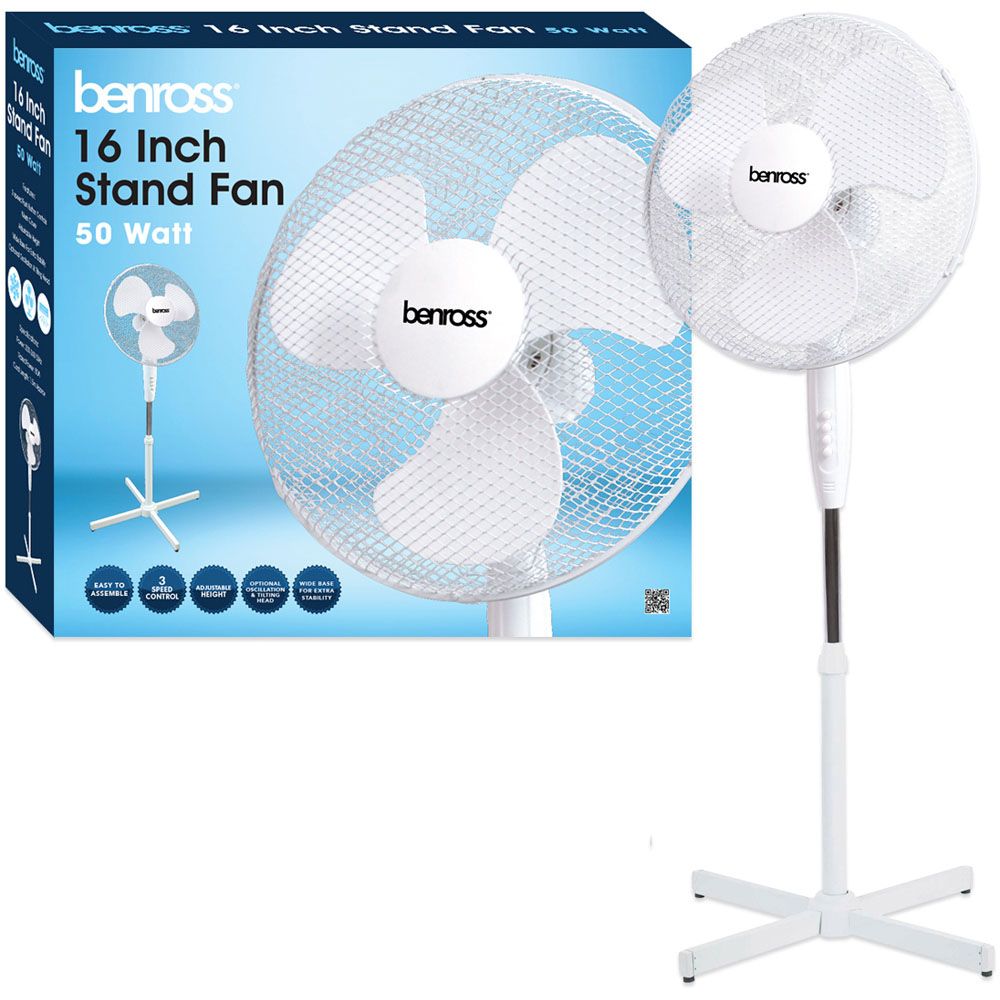 Benross Oscillating Stand Fan 16 inch Image 3