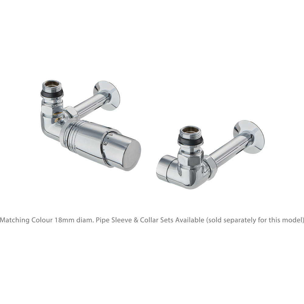 Terma Cylindrical Chrome 3-Axis Thermostatic Radiator Valve and ...