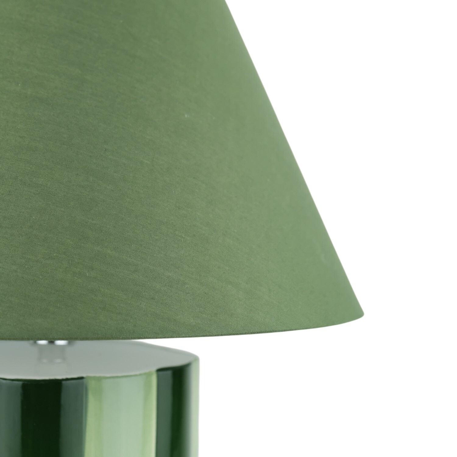 Adley Stripe Table Lamp Green Image 9
