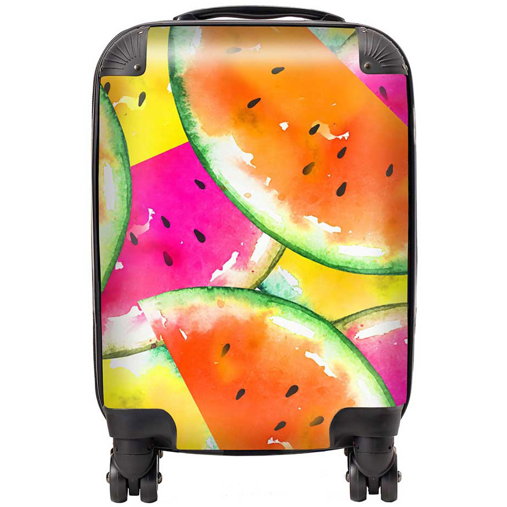 Warren Reed Designer Small Watermelon Design Suitcase Image 1