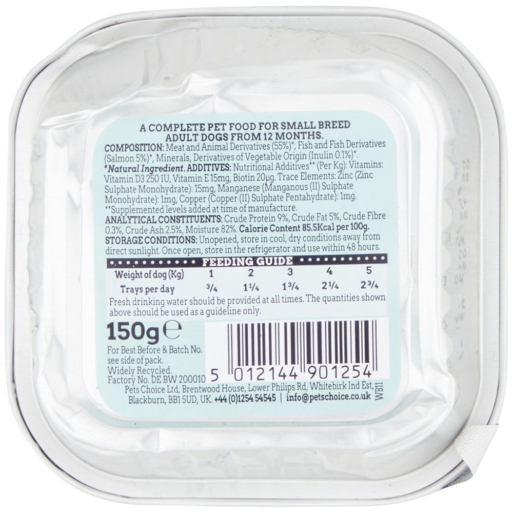 Webbox Natural Salmon Adult Dog Food Tin 150g Image 3