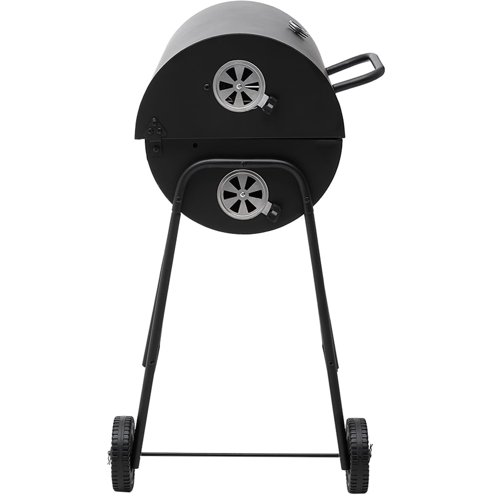 Living and Home Black Outdoor Garden Charcoal Grill with Wheels Image 3