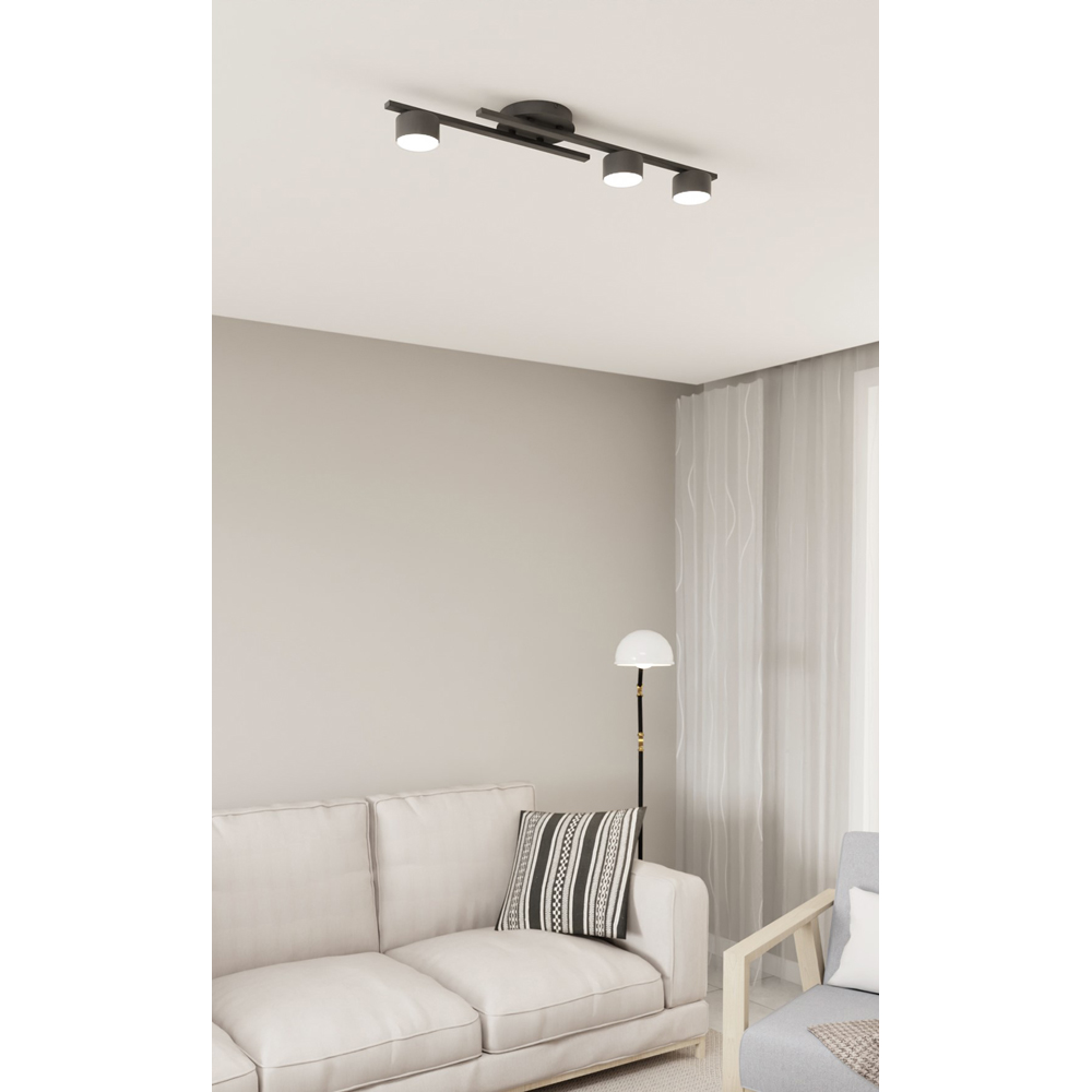 Emibig Fragment 3 Light Black GX53 Ceiling Light Image 4
