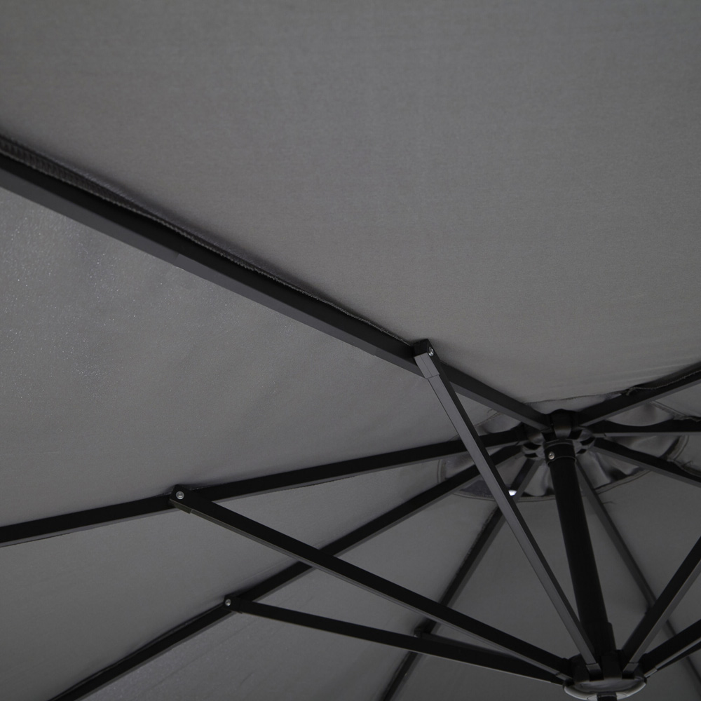 Neo Grey Freestanding Parasol 3m Image 4