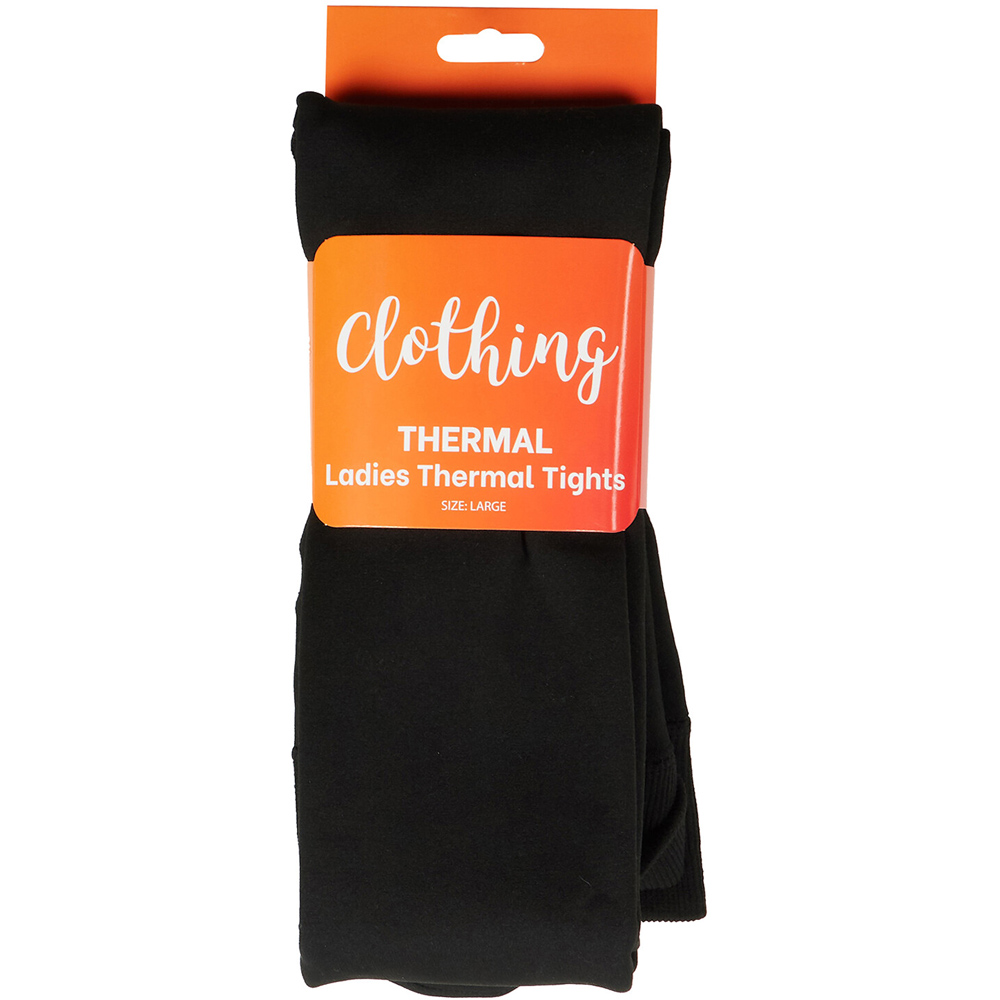Ladies Thermal Tights Black Image 1