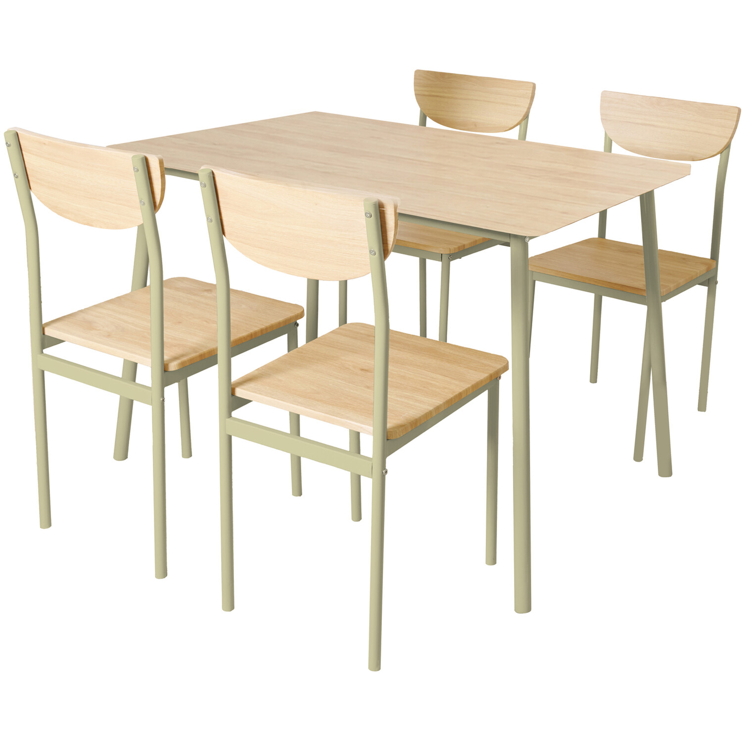 Eden Dining Table and Chairs Set Natural Image 2