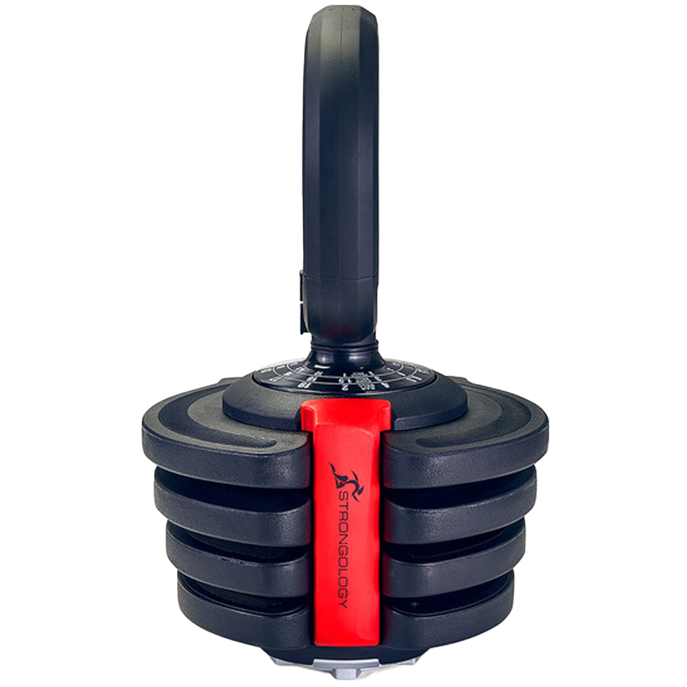 Strongology ELEMENT10 Black and Red Adjustable Kettlebell 1kg to 10kg Image 1