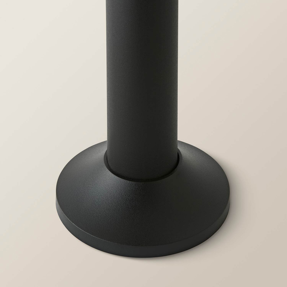 ValueLights Matte Black Solar LED Outdoor Bollard Light with PIR Motion Sensor Image 3