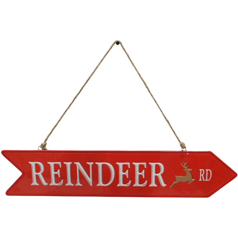 Festive Metal Hanging Wall Sign Image 4