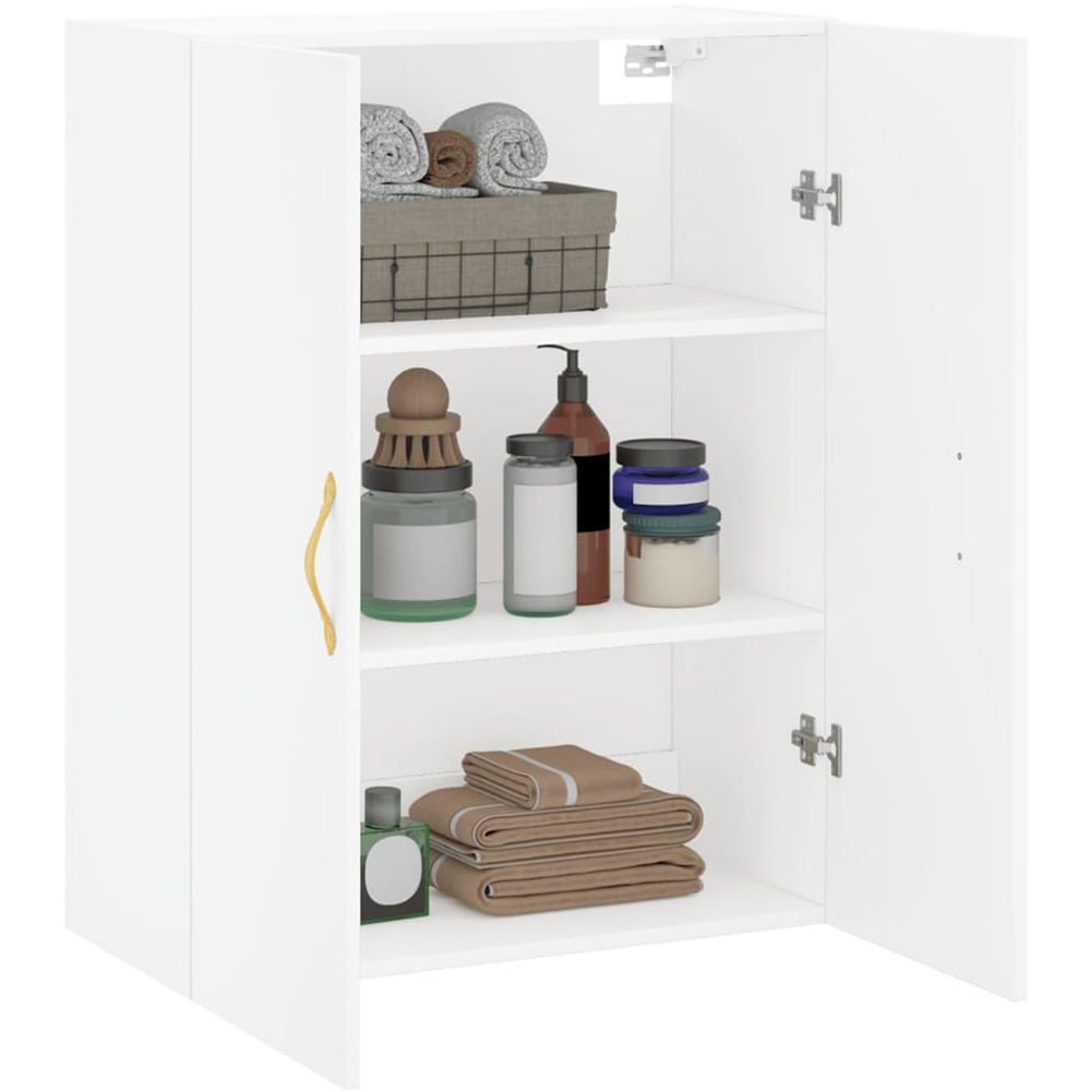 vidaXL 2 Door White Wall Mounted Cabinet Image 5