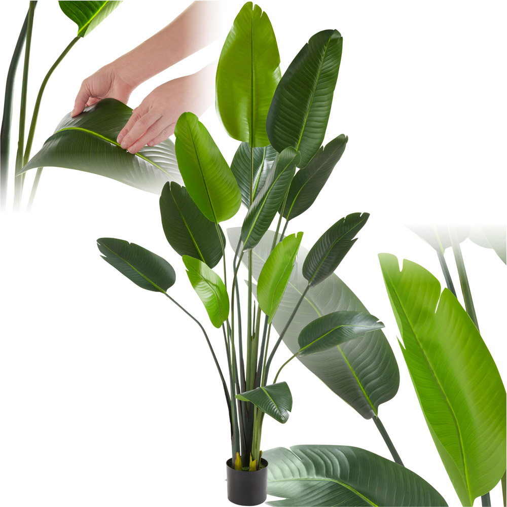 tectake Artificial Bird of Paradise Tree in Pot 180cm Image 2
